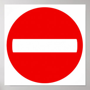 Affiche Ne pas entrer de signe (affiche)