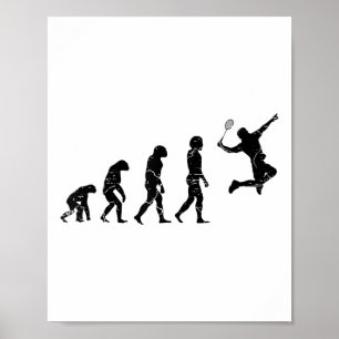 Affiche Ne Pas Être Un Net Picker Badminton Player Navette