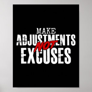 Affiche Ne pas expliquer les ajustements