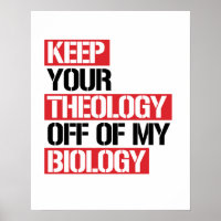 Ne pas faire de la théologie ma biologie