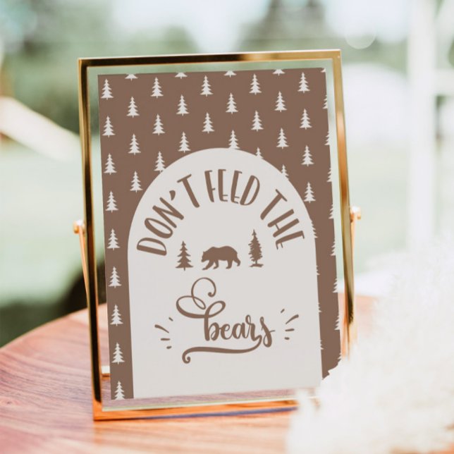 Affiche Ne pas nourrir les ours Un joyeux anniversaire de  (Créateur téléchargé)