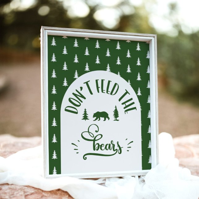 Affiche Ne pas nourrir les ours Un joyeux anniversaire de  (Créateur téléchargé)