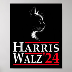 Affiche Ne pas revenir Kamala Harris Chat Lady 2024 Électi