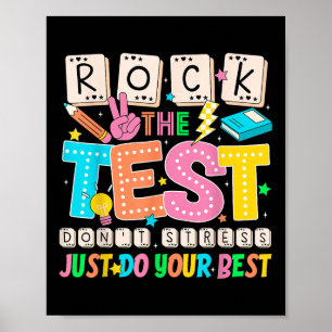 Affiche Ne pas stress Faites simplement vos meilleurs ense