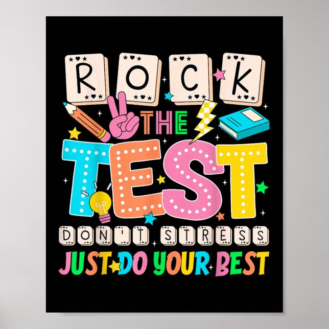 Affiche Ne pas stress Faites simplement vos meilleurs ense (Devant)