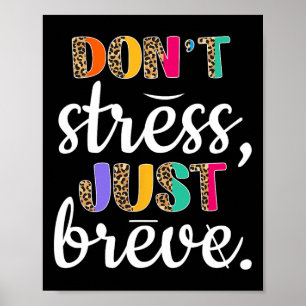 Affiche Ne pas stresser Simplement Respirer Dyslexie Sensi