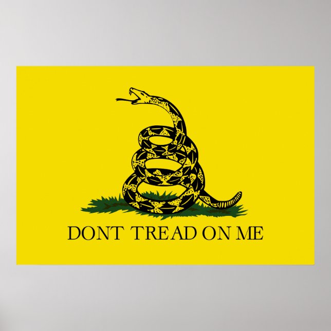 Affiche Ne pas taper sur le drapeau de Me Gadsden (Devant)