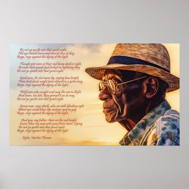 Affiche Ne passez pas doucement dans cette bonne nuit (Devant)