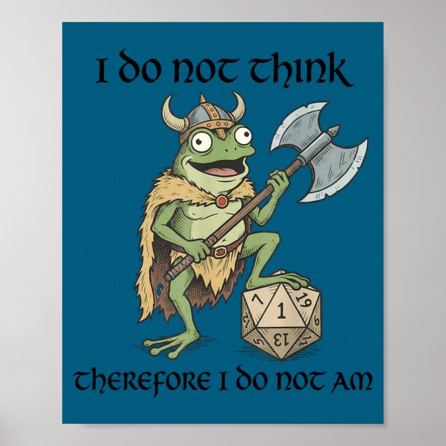 Affiche Ne pensez donc pas que je suis une grenouille viki (Devant)