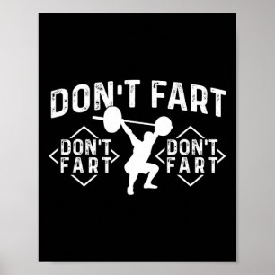 Affiche Ne Pète Pas - Entraînement Gymnastique Musculation
