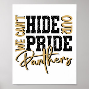 Affiche Ne peut pas cacher notre panthère Pride Gold Panth