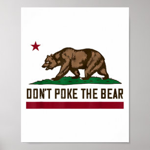 Affiche Ne pique pas l’ours drôle