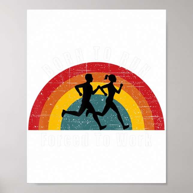 Affiche Né Pour Courir Forcé À Travailler Coureur De Marat (Devant)