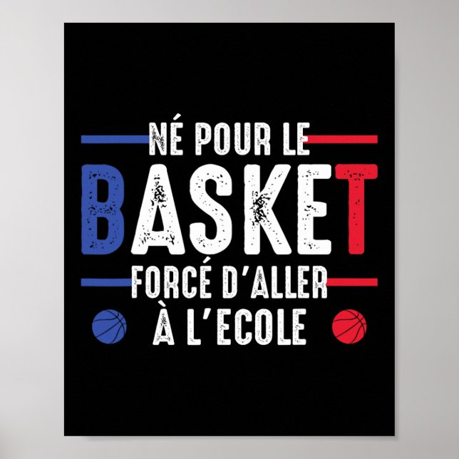 Affiche Né pour esquisser forcé d'aller à l'école esquisse (Devant)