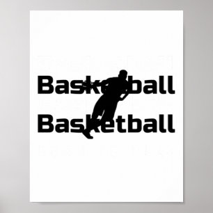 Affiche Né Pour Jouer Basketball Drôle Design Pour Tous Ba