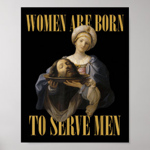 Affiche Né Pour Servir Hommes Christian Boss Girl Motivati