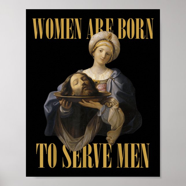 Affiche Né Pour Servir Hommes Christian Boss Girl Motivati (Devant)