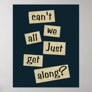 Affiche Ne pouvons-nous pas tous nous contenter d'avancer 