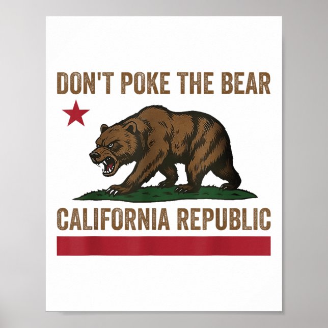 Affiche Ne prenez pas le brasier California Republic (Devant)
