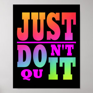 Affiche Ne Quittez pas - Faites-le Motivational Womens X-s