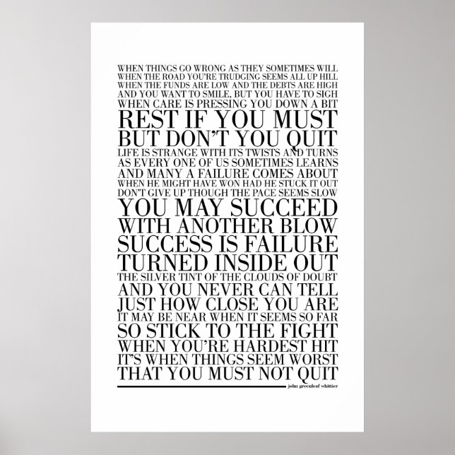 Affiche Ne quittez pas John Greenleaf Whittier (Devant)