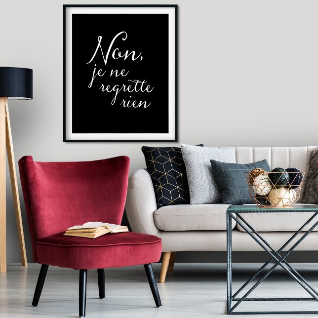 Affiche Ne regarde pas en arrière - Pas de regret Inspirat (Créateur téléchargé)