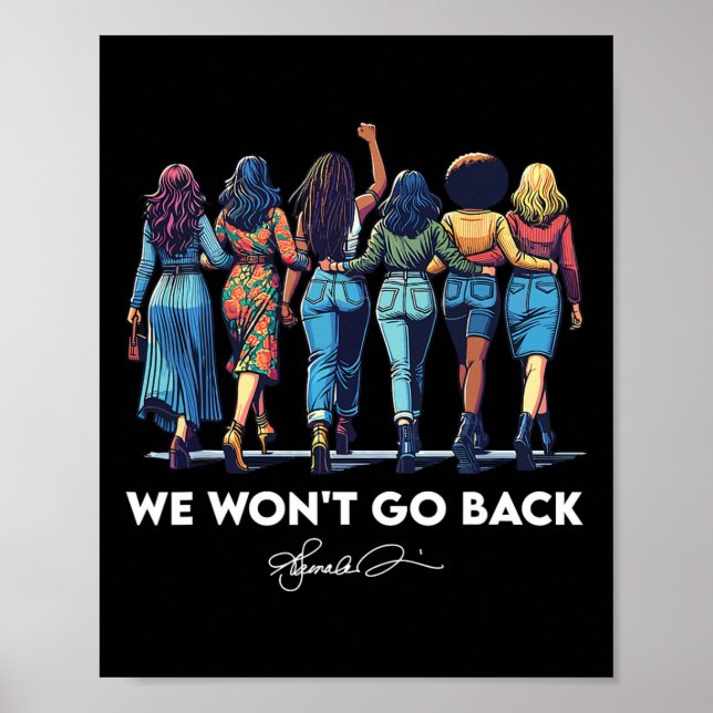 Affiche Ne retournera pas Harris W 2024 Kamala Harris (Devant)