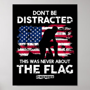 Affiche Ne sois pas distrait ! Prends Un Genou ! Droits ég