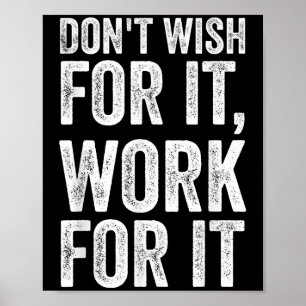 Affiche Ne Souhaitez Pas Travailler Pour Elle Motivationne