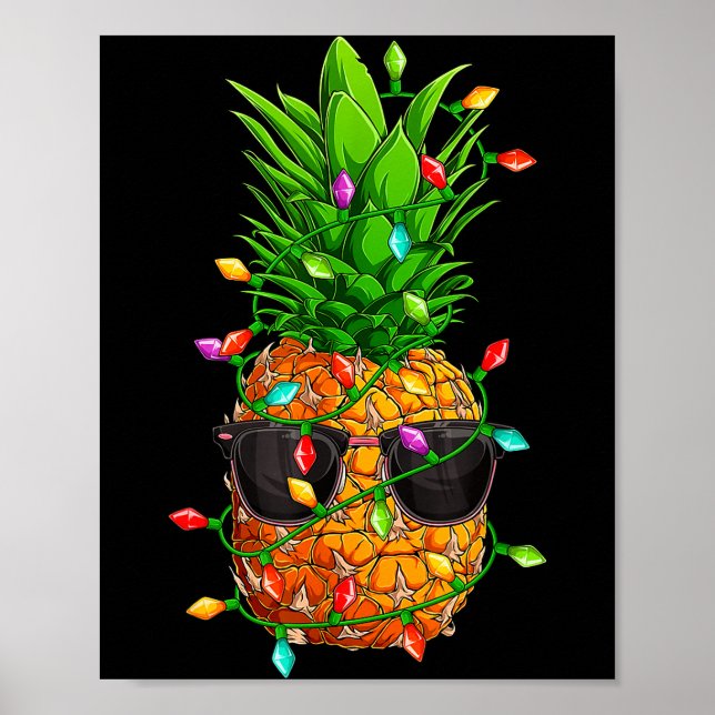 Affiche Ne Sungles Lights Juillet Trocal Noël Hawaïen  (Devant)