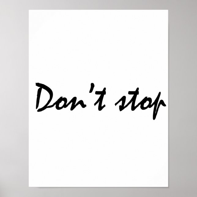Affiche Ne t'arrête pas (Devant)