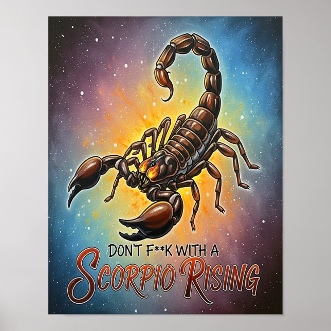 Affiche Ne t'énerve pas avec un scorpion (Devant)