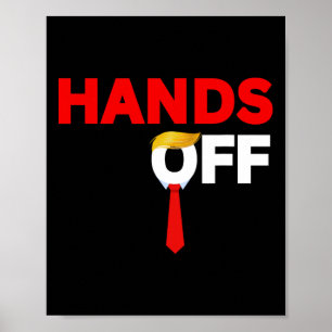 Affiche Ne touchez pas à la protestation politique Anti-tr