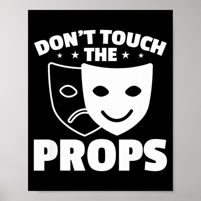 Affiche Ne touchez pas à l'équipe de scène technique de th (Devant)