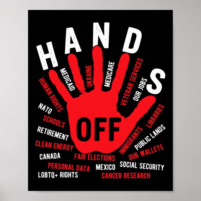Affiche Ne touchez pas à Medicaid Medicare Sécurité social (Devant)