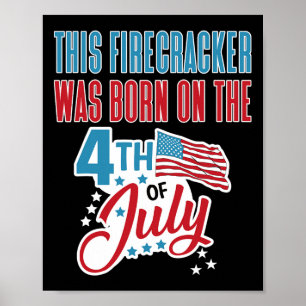Affiche Né un 4 juillet, feu d'artifice d'anniversaire du