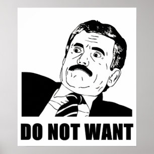 Affiche Ne Veux Pas Massimo Ne Veut Pas