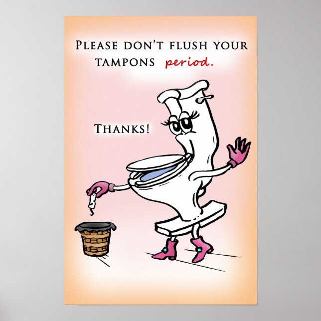 Affiche Ne videz pas les Tampons (Devant)