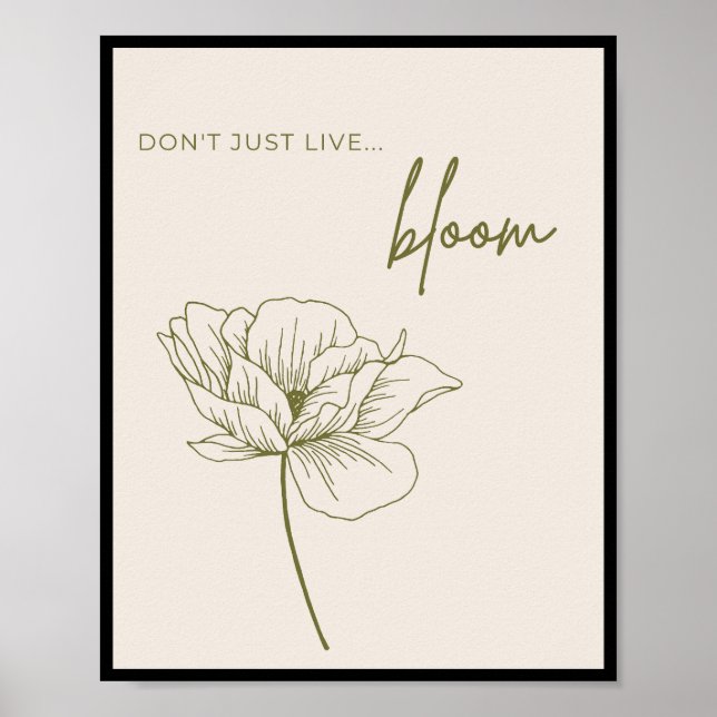 Affiche Ne vivez pas, Bloom (Devant)