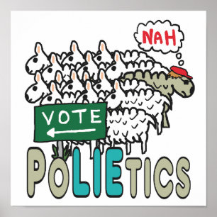 Affiche Ne votez pas la politique