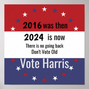 Affiche Ne votez pas Old Vote Harris
