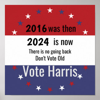 Affiche Ne votez pas Old Vote Harris