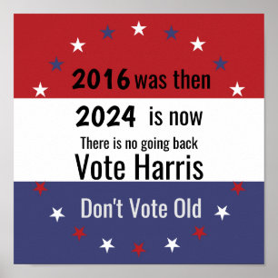 Affiche Ne votez pas Old Vote Harris v3