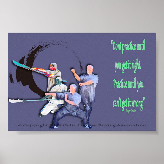 Affiche Ne vous entraînez pas tant que vous n'avez pas bie (Devant)