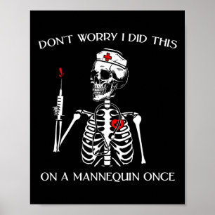 Affiche Ne vous inquiétez pas, j'ai fait ça sur un mannequ