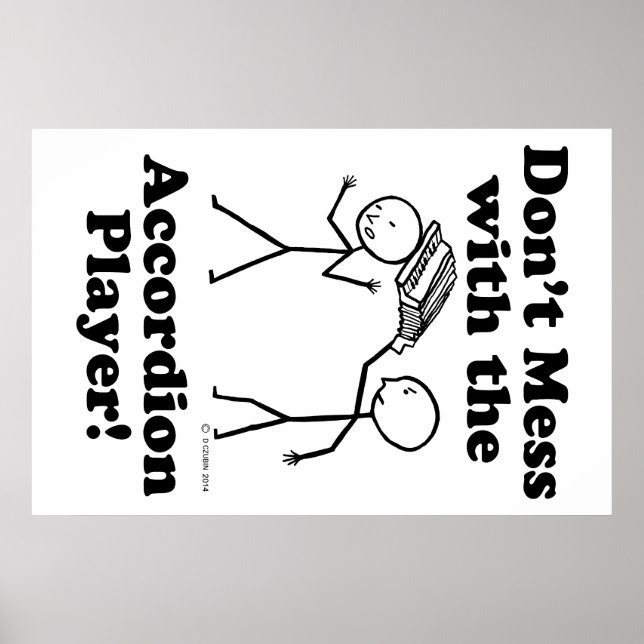 Affiche Ne vous mêlez pas de l'Accordion Player (Devant)