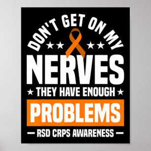 Affiche Ne vous mettez pas sur mes nerfs Rsd Crps sensibil