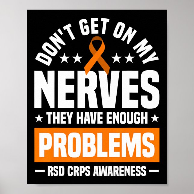 Affiche Ne vous mettez pas sur mes nerfs Rsd Crps sensibil (Devant)