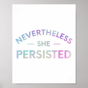 Affiche Néanmoins, Elle A Persisté À Inspirer Féministe