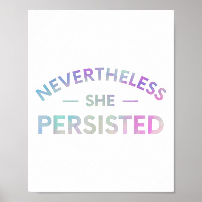 Affiche Néanmoins, Elle A Persisté À Inspirer Féministe (Devant)